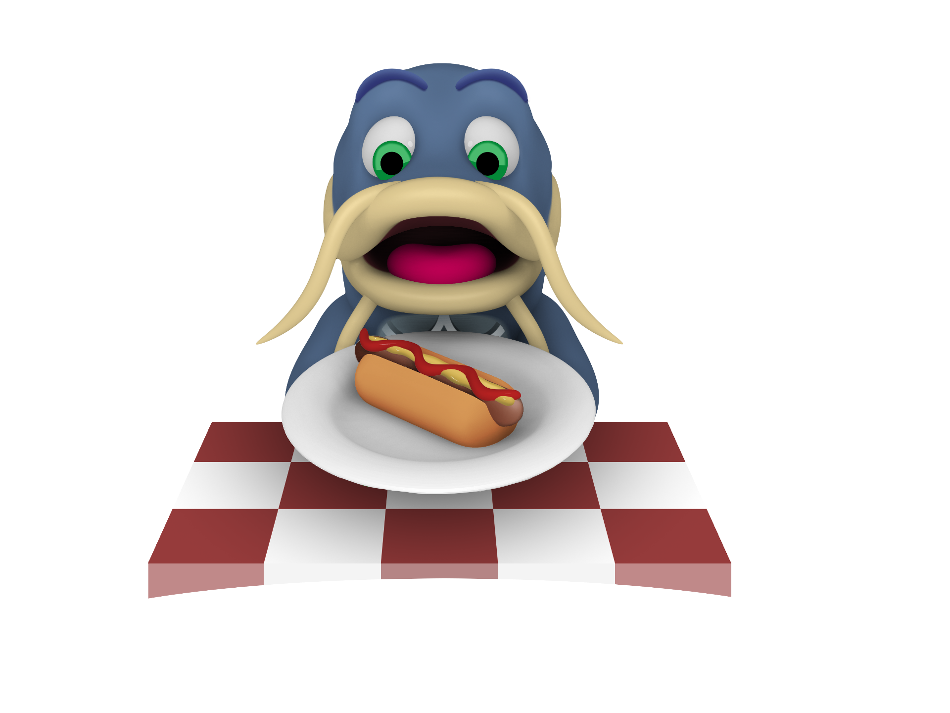 Vinnie de meerval met tastdraden